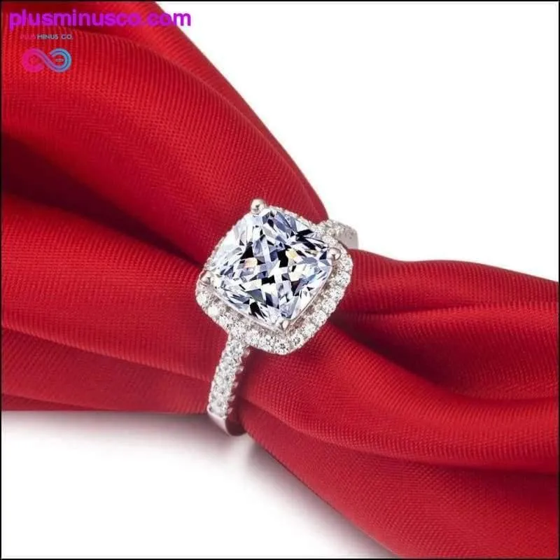 2 Carat Brilliant Cushion Cut Halo Style Diamond Ring ||