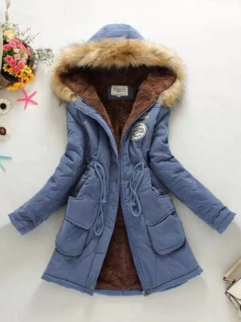 2018 New Parkas Female Women Winter Coat Thickening Cotton Winter Jacket Womens Outwear Parkas for Women Winter