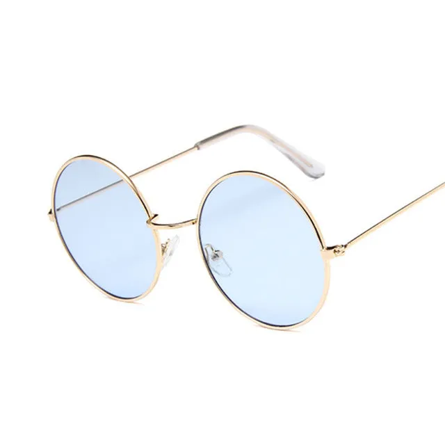 2019 Retro Round Pink Sunglasses Women