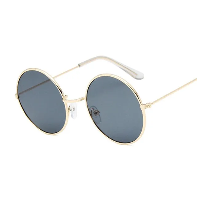 2019 Retro Round Pink Sunglasses Women