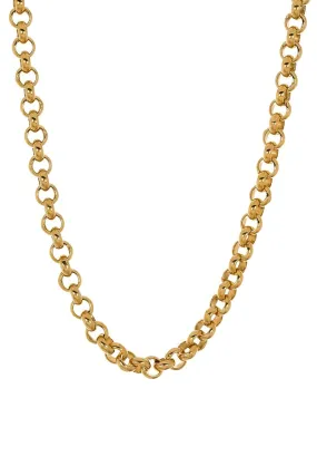 30 Inch 4.0MM Yellow Gold Rolo Chain