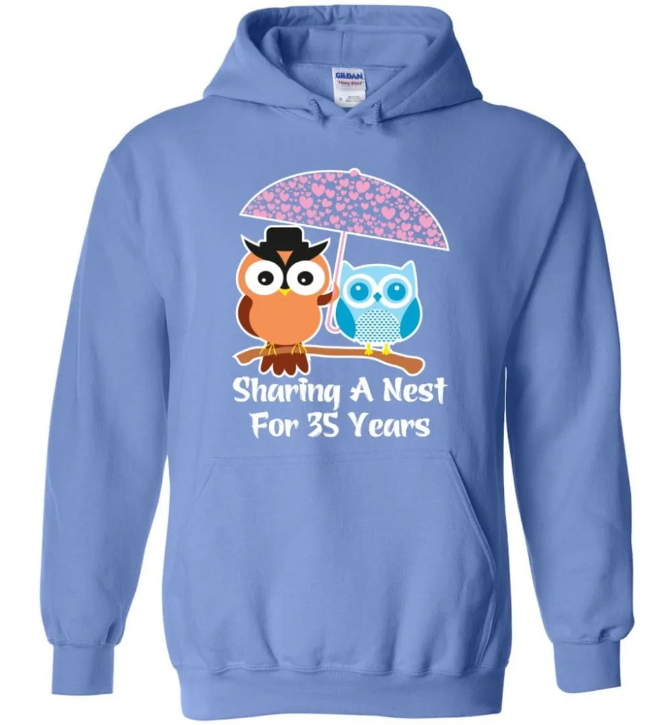 35 Years Wedding Anniversary Gifts Valentine's Day Hoodie