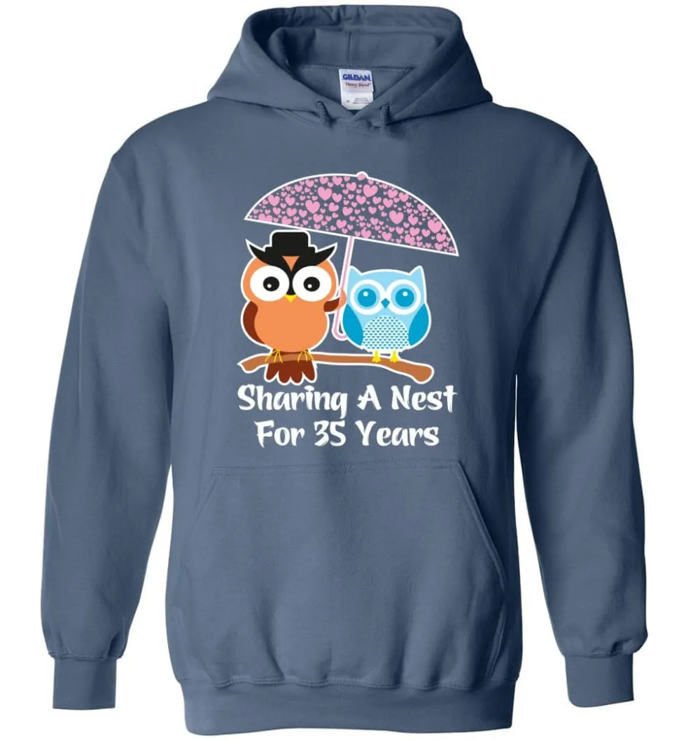 35 Years Wedding Anniversary Gifts Valentine's Day Hoodie