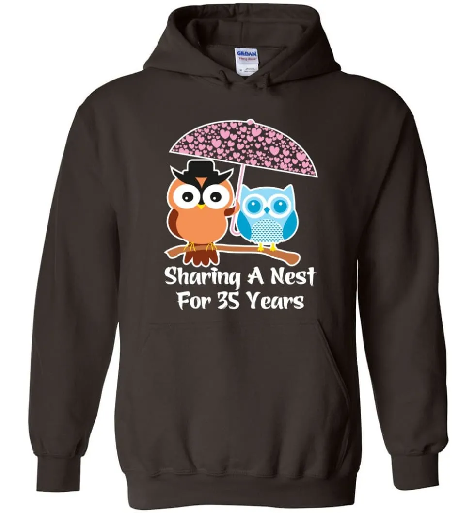 35 Years Wedding Anniversary Gifts Valentine's Day Hoodie