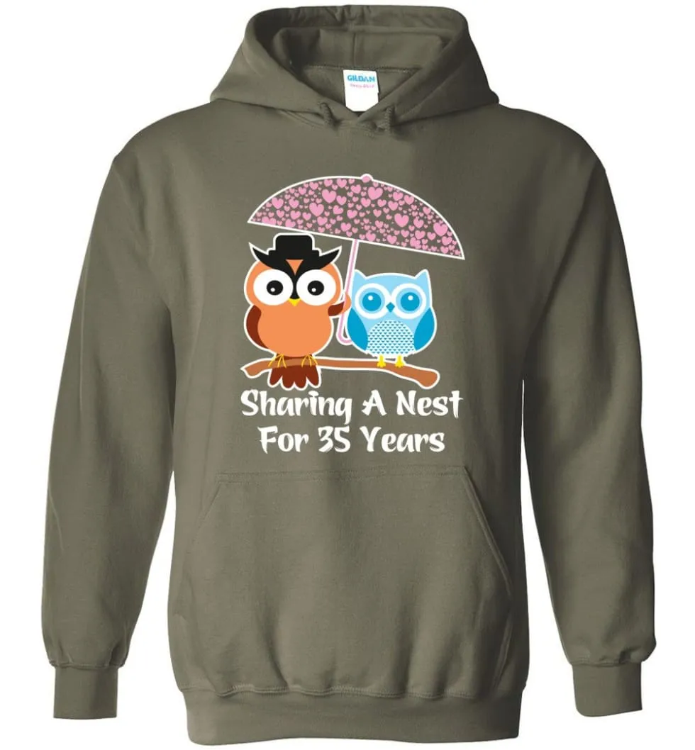 35 Years Wedding Anniversary Gifts Valentine's Day Hoodie