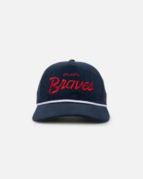 47 Brand Atlanta Braves Crossrope Hitch Snapback Navy