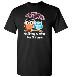 5 Years Wedding Anniversary Gifts Valentine's Day T-shirt