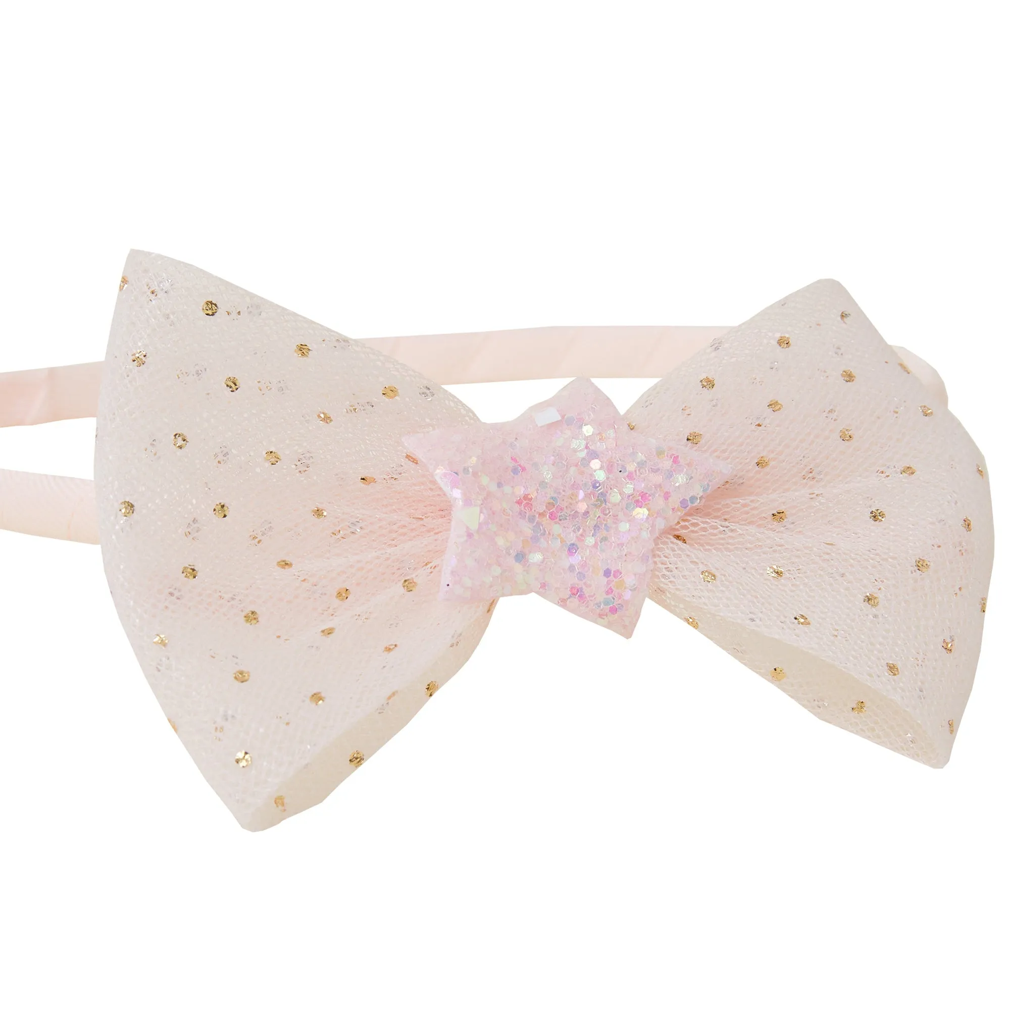 Accessorize London Girl's Pink Party Bow Headband