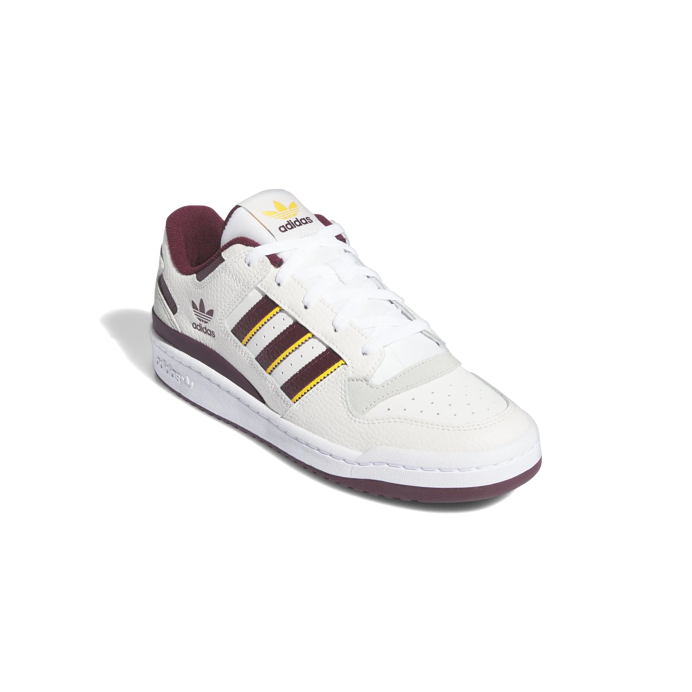 Adidas Forum Low CL Sneaker White Maroon IH7907