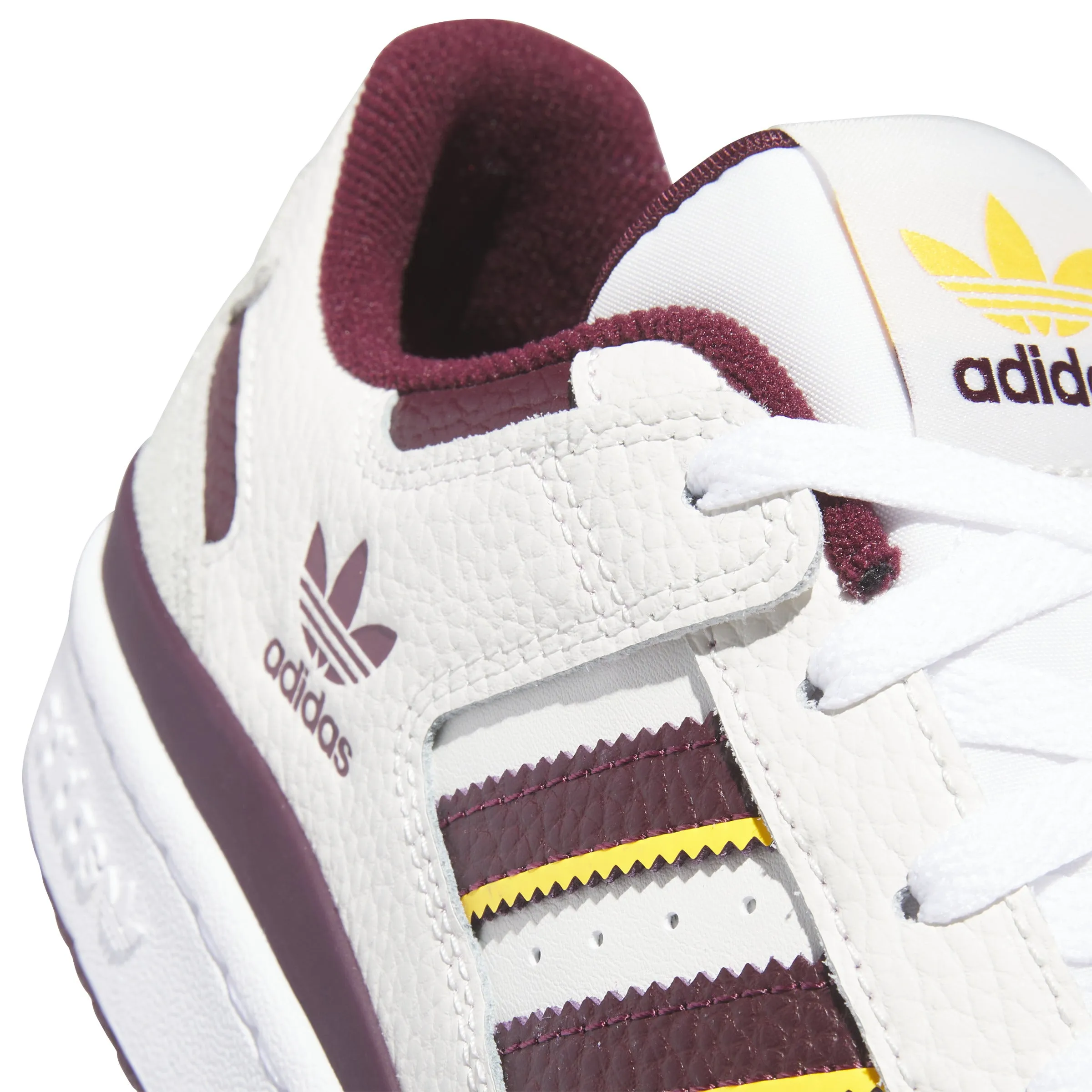 Adidas Forum Low CL Sneaker White Maroon IH7907