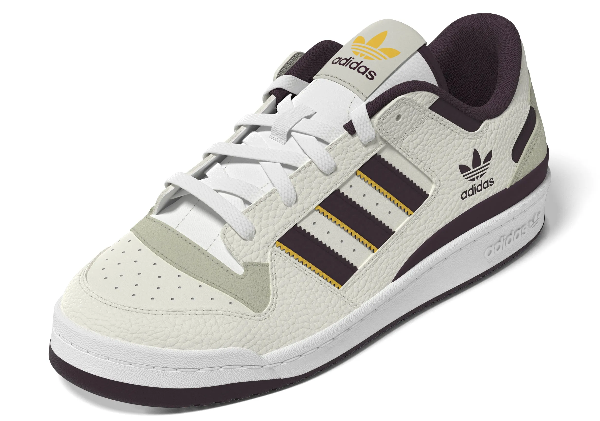 Adidas Forum Low CL Sneaker White Maroon IH7907