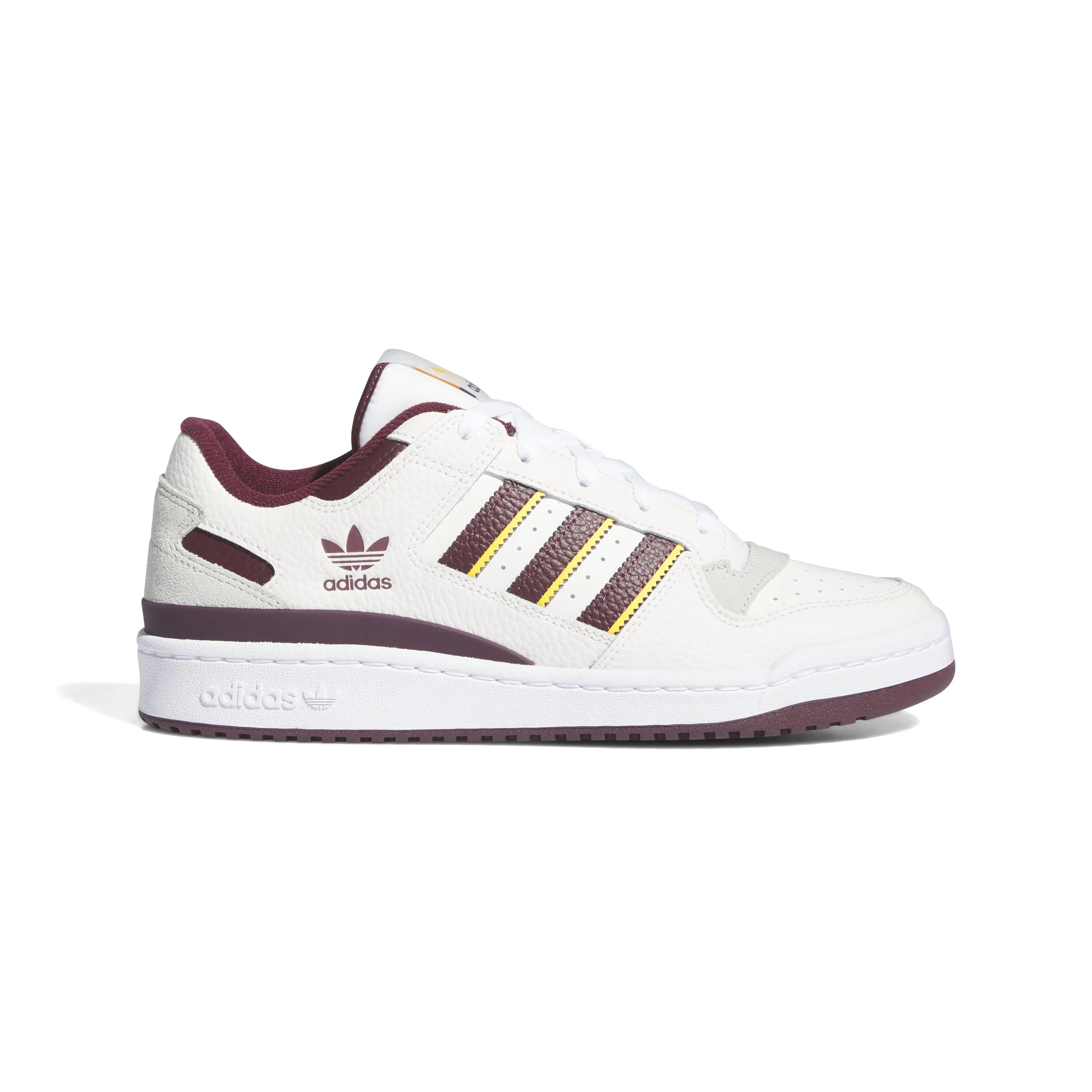 Adidas Forum Low CL Sneaker White Maroon IH7907