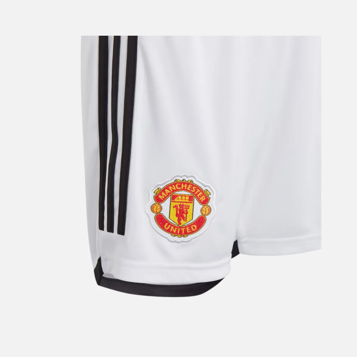 Adidas Manchester United 23/24 Kids Football Shorts (7-16 Years) - White