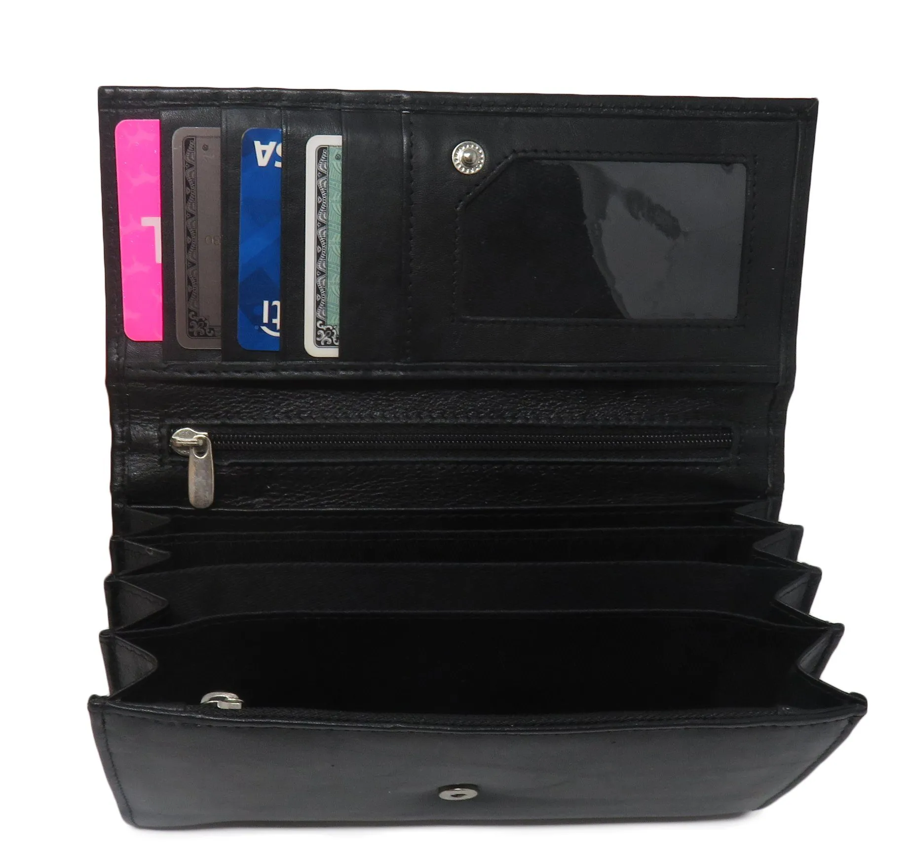 AFONiE Leather RFID Women Wallet