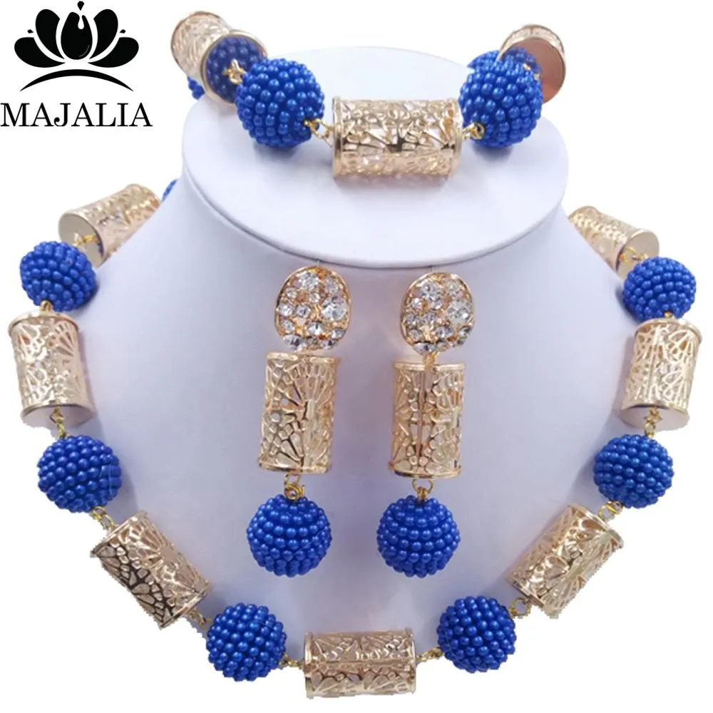 African Wedding Crystal necklace bridal jewellery set