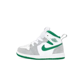 Air Jordan 1 Mid SE 'Grey Pine Green' (Infant & Kids)