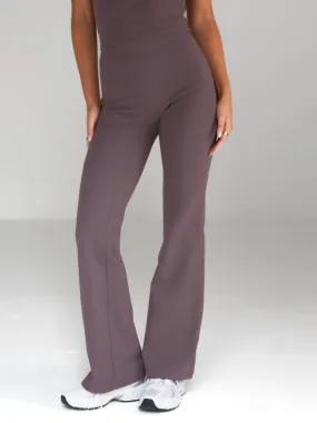 Alessia Flared Trousers - Mocha