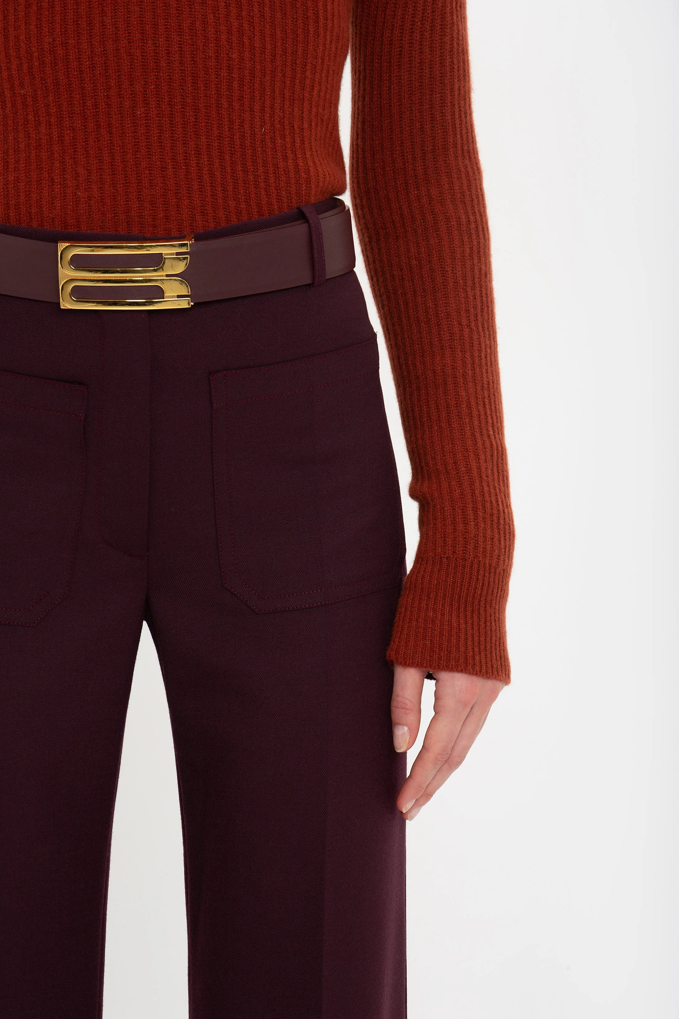 Alina Trouser In Deep Mahogany