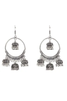 Alloy Jhumka Earring in Silver