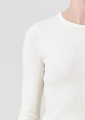 Alma Shrunken Crewneck in Oatmilk