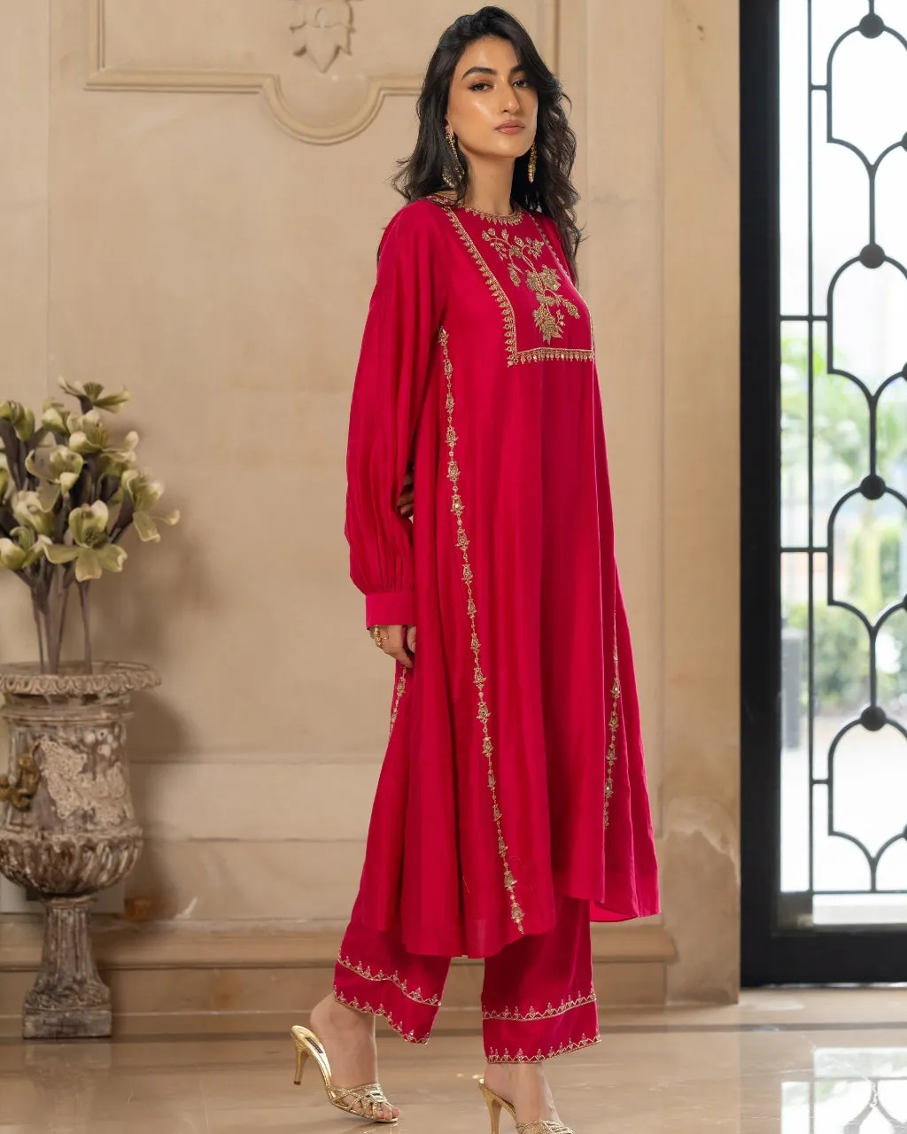 Anar Motif Kurta Set