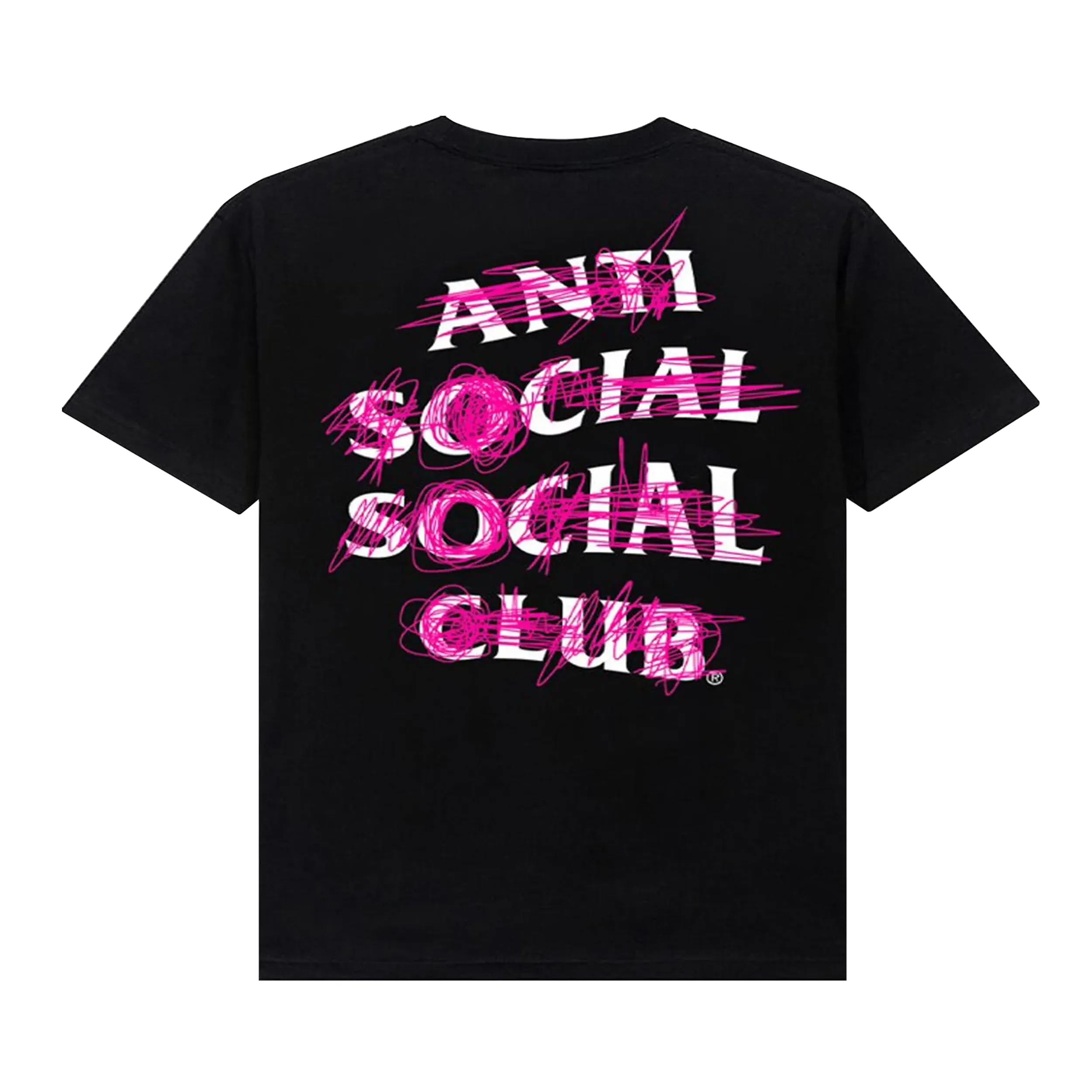 Anti Social Social Club Nevermind Tee Black Pink