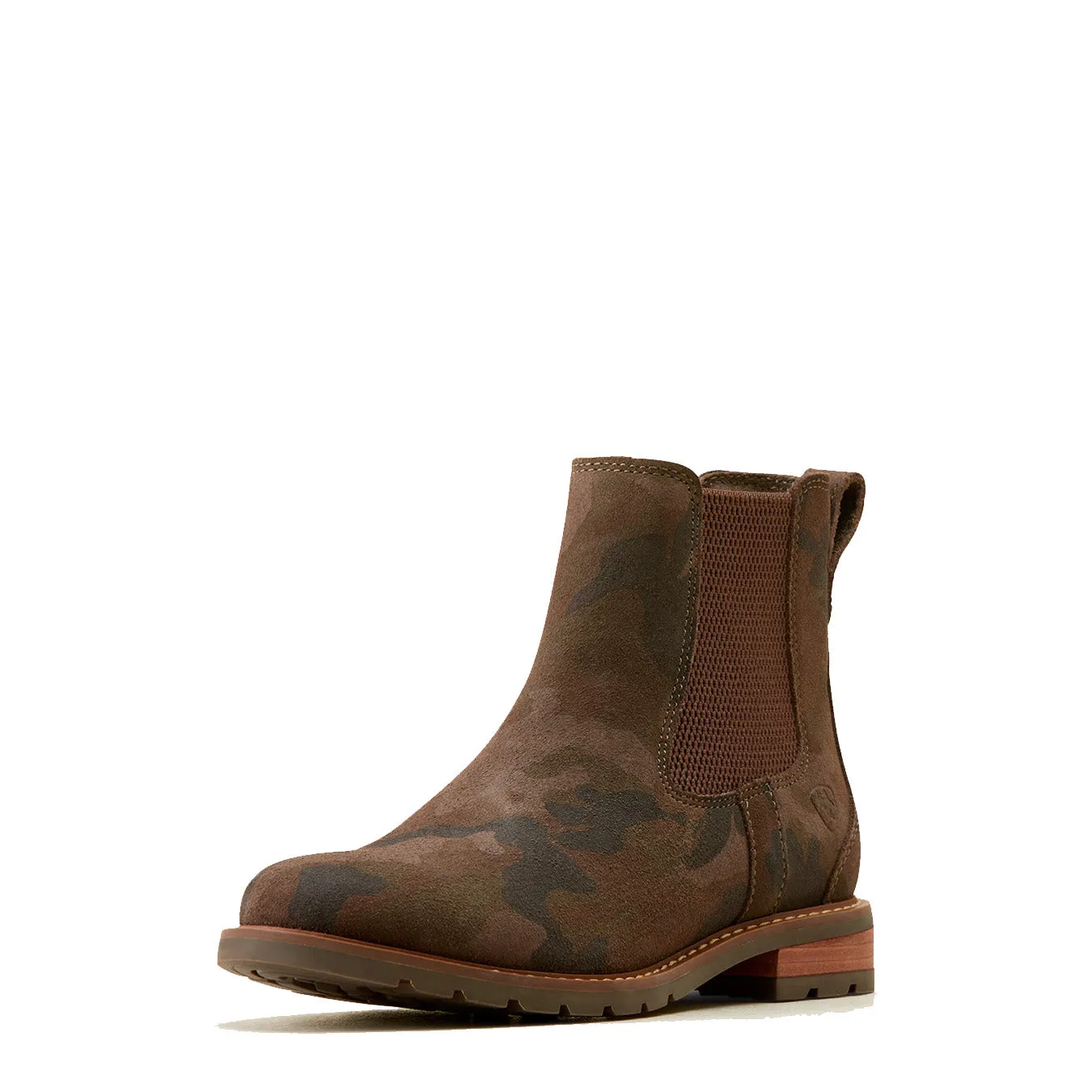 Ariat Womens Wexford Chelsea Boot Camo Suede