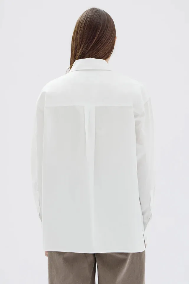 Astrid Poplin Shirt White