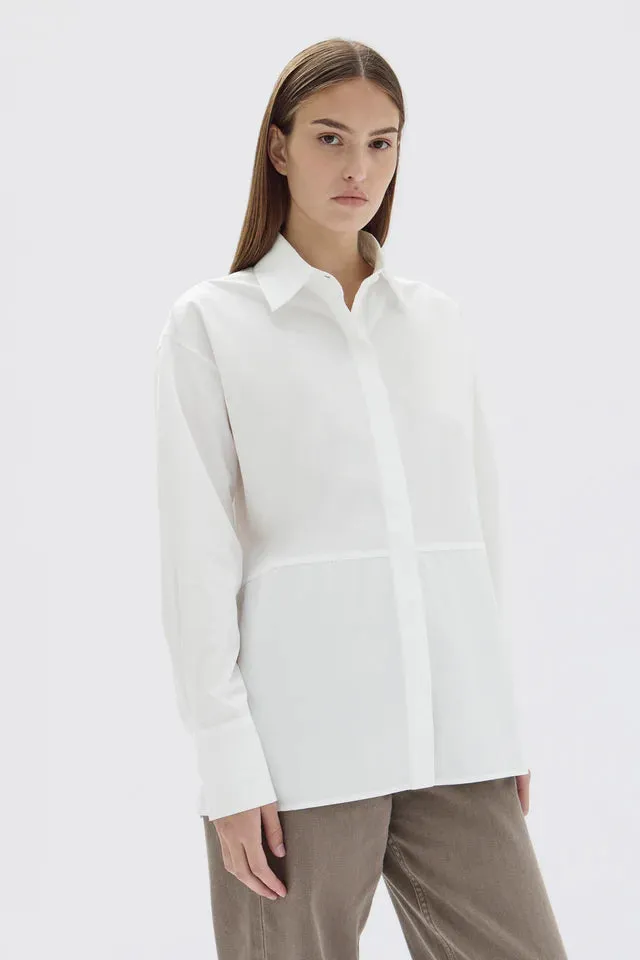 Astrid Poplin Shirt White