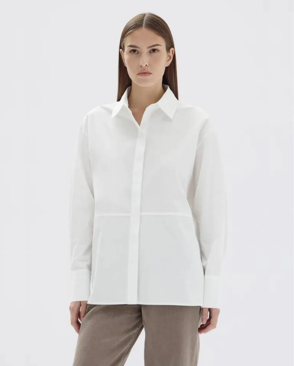 Astrid Poplin Shirt White