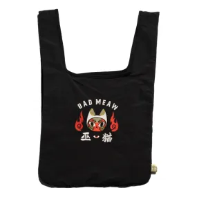 BADMEAW WITCH CAT TOTE BAG-BLACK