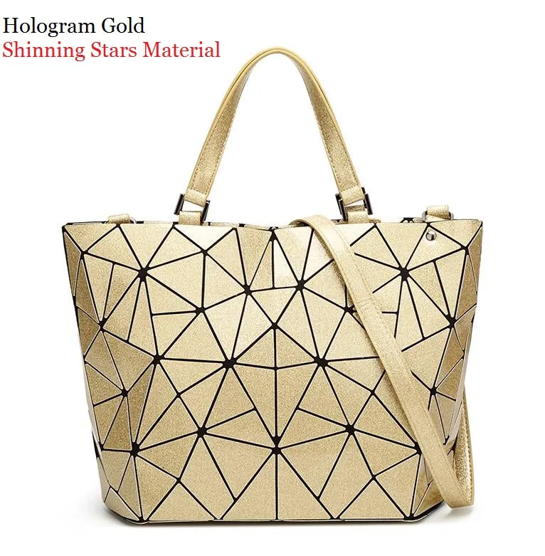 Bag women's geometry lattic totes bag High Shoulder Bags