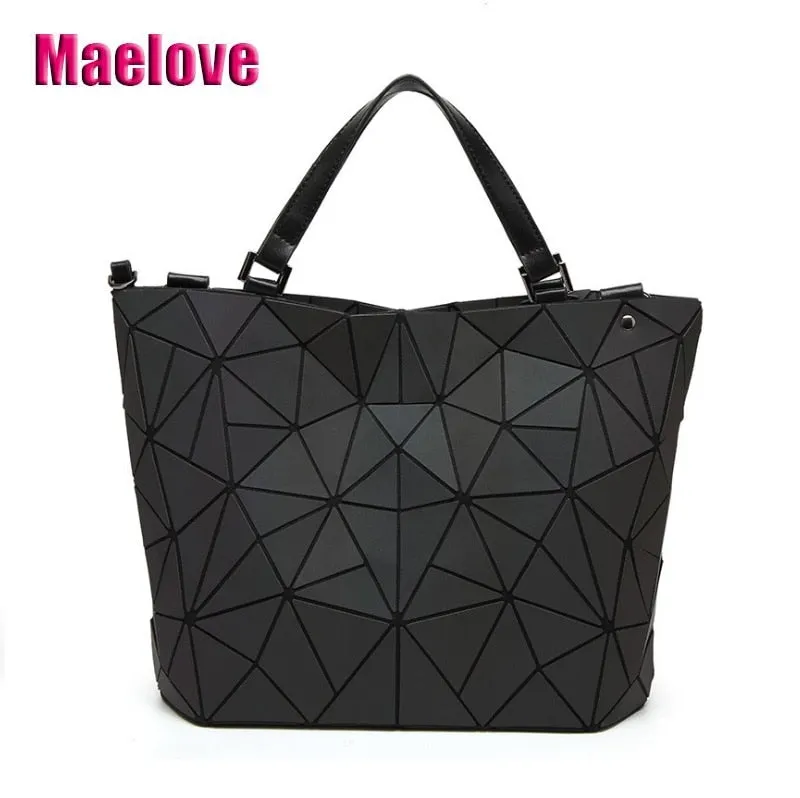 Bag women's geometry lattic totes bag High Shoulder Bags