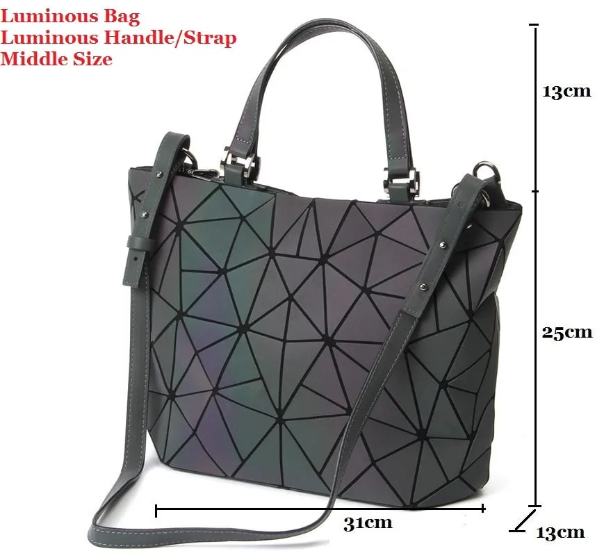 Bag women's geometry lattic totes bag High Shoulder Bags