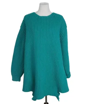 Balenciaga Teal Wool Oversized Tunic sz 2