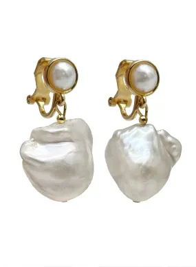 Baroque Freshwater Pearls Clip On Earrings KE002