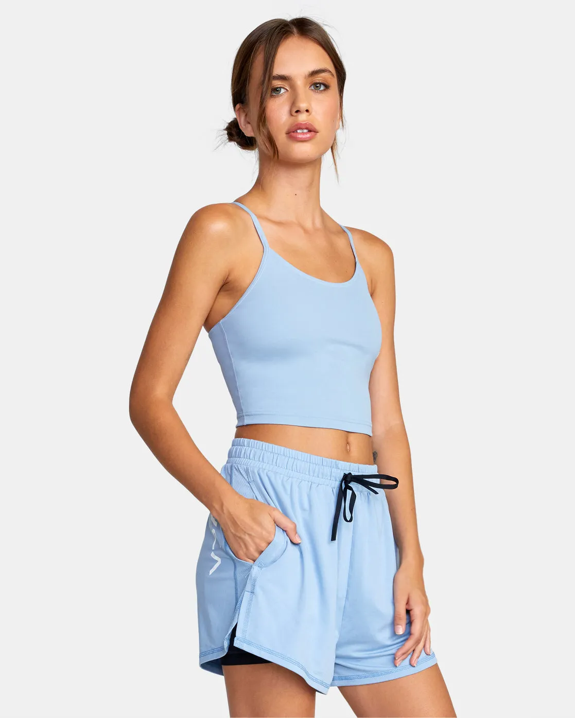 Base Tank Sports Bra - Muted Blue