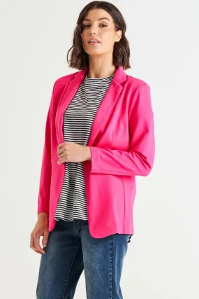 Betty Basics Portsea Blazer in Bubblegum Pink