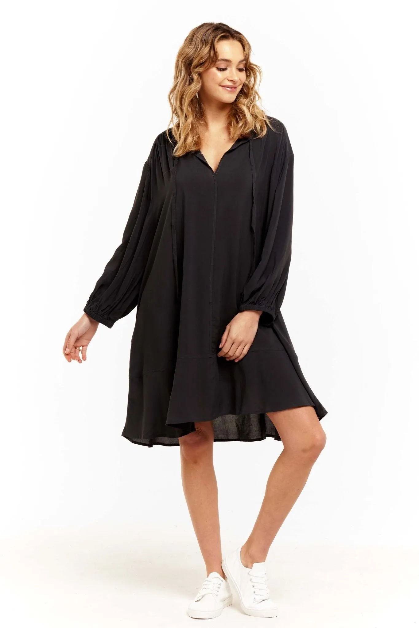 Betty Basics Samara Dress in Petrol Black