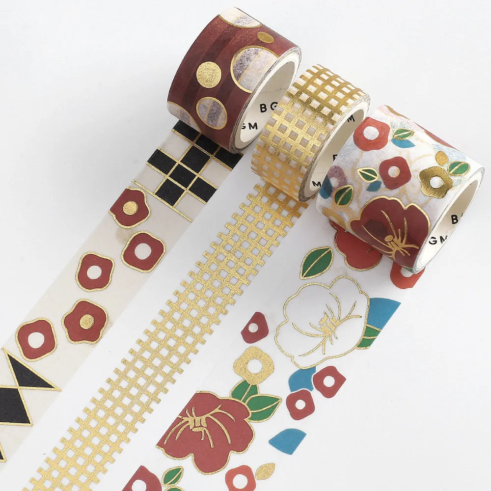 BGM Foil Stamping Masking Tape: The Color of Kimono - Camellia