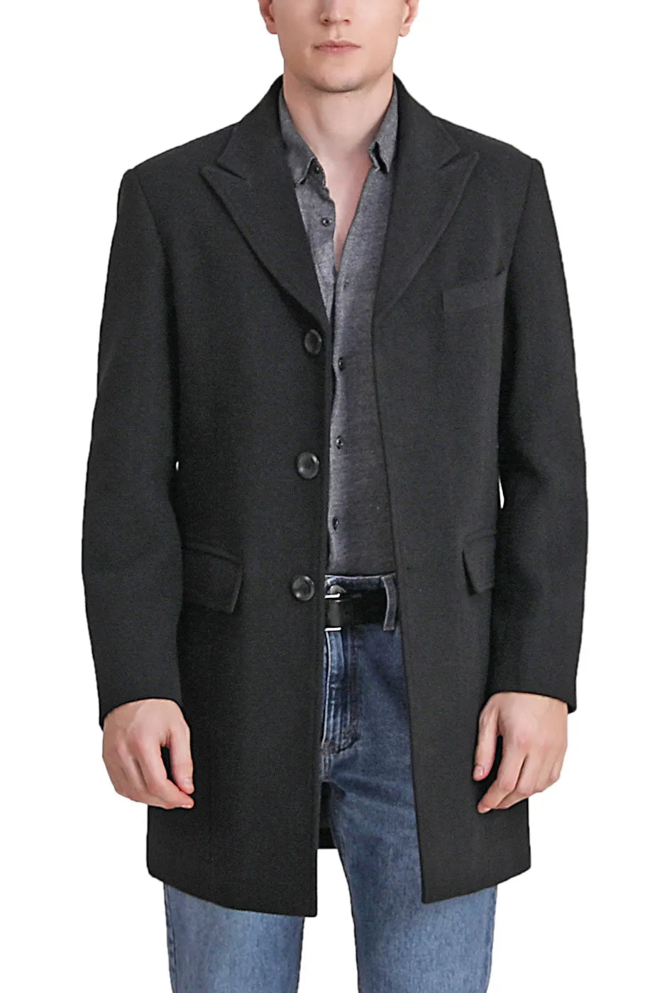 BGSD Men Marc Wool Blend Walker Coat