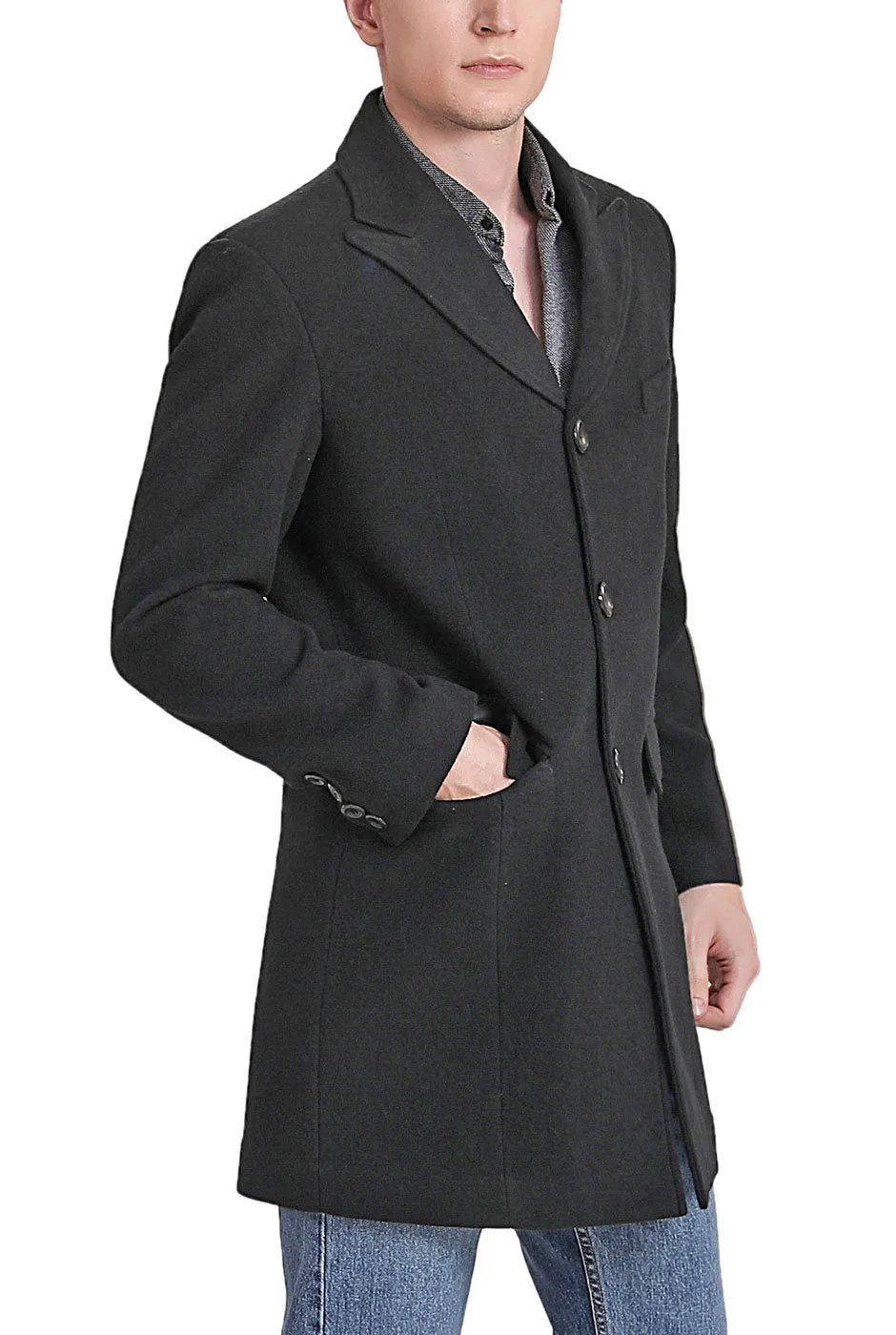 BGSD Men Marc Wool Blend Walker Coat