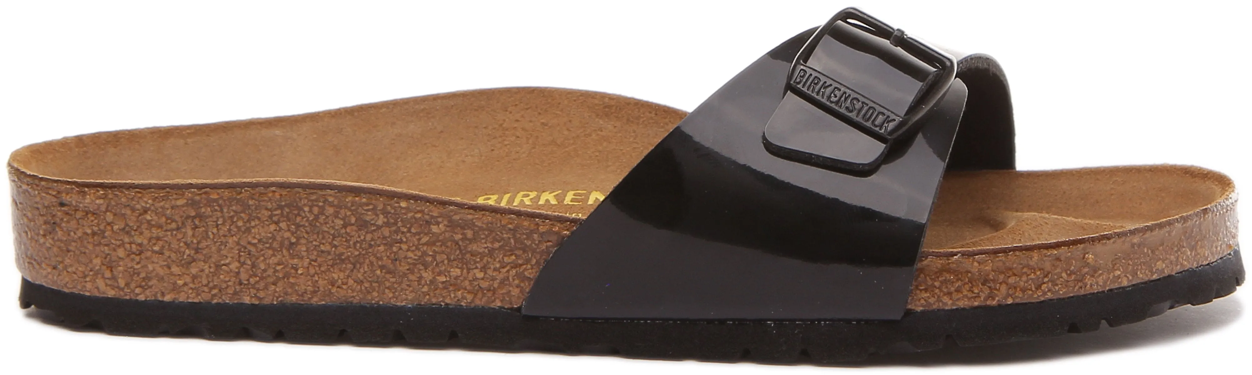 Birkenstock Madrid In Black Patent For Women | Regular Fit