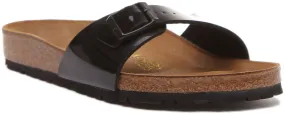 Birkenstock Madrid In Black Patent For Women | Regular Fit