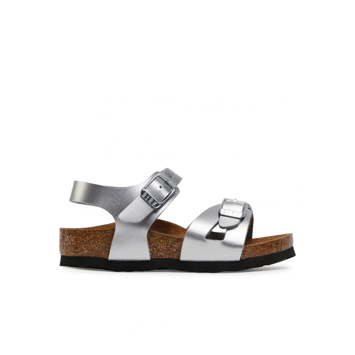 Birkenstock Rio Kids BF Electric Metallic Silver     