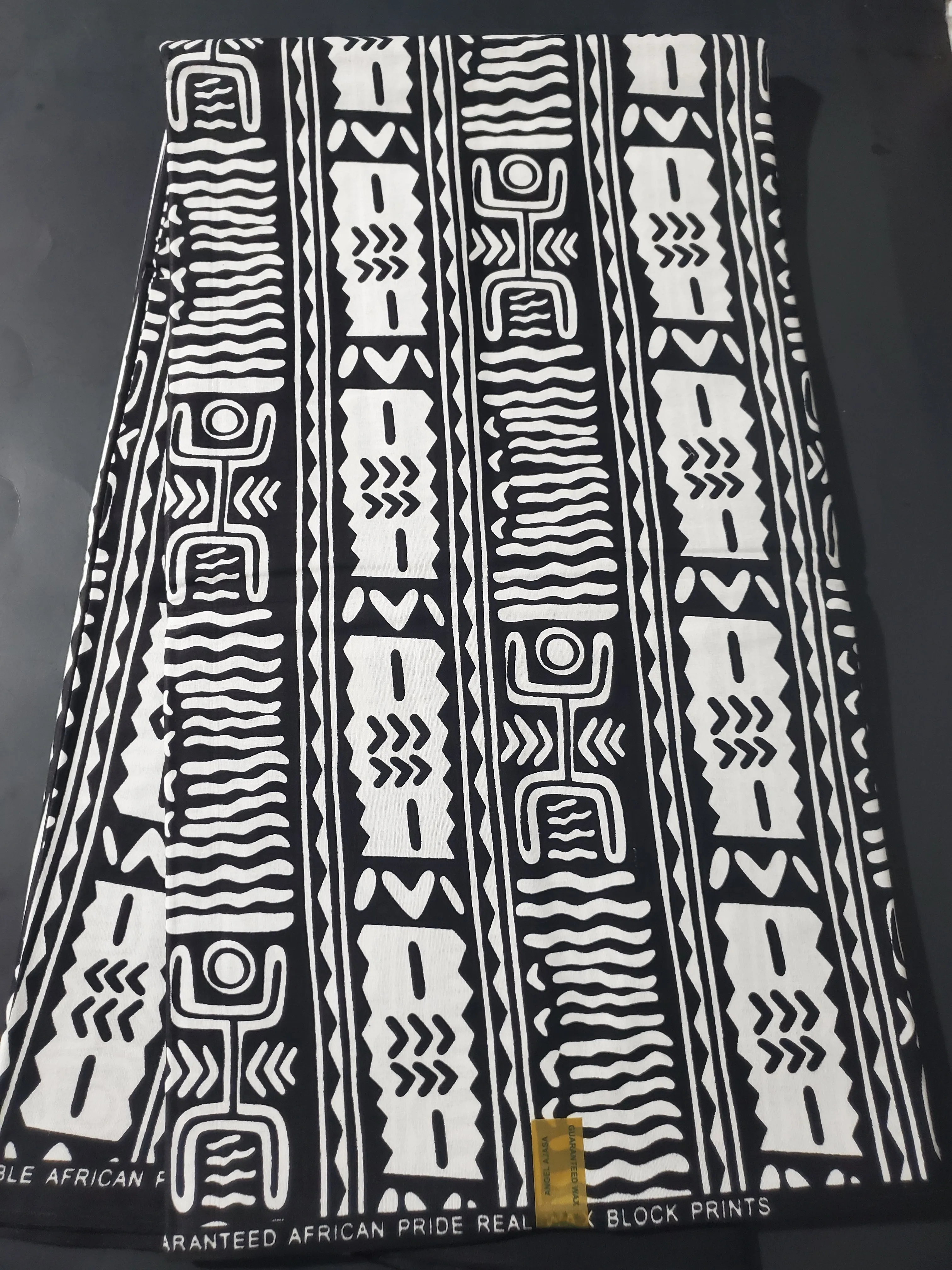 Black and White Tribal African Ankara Fabric