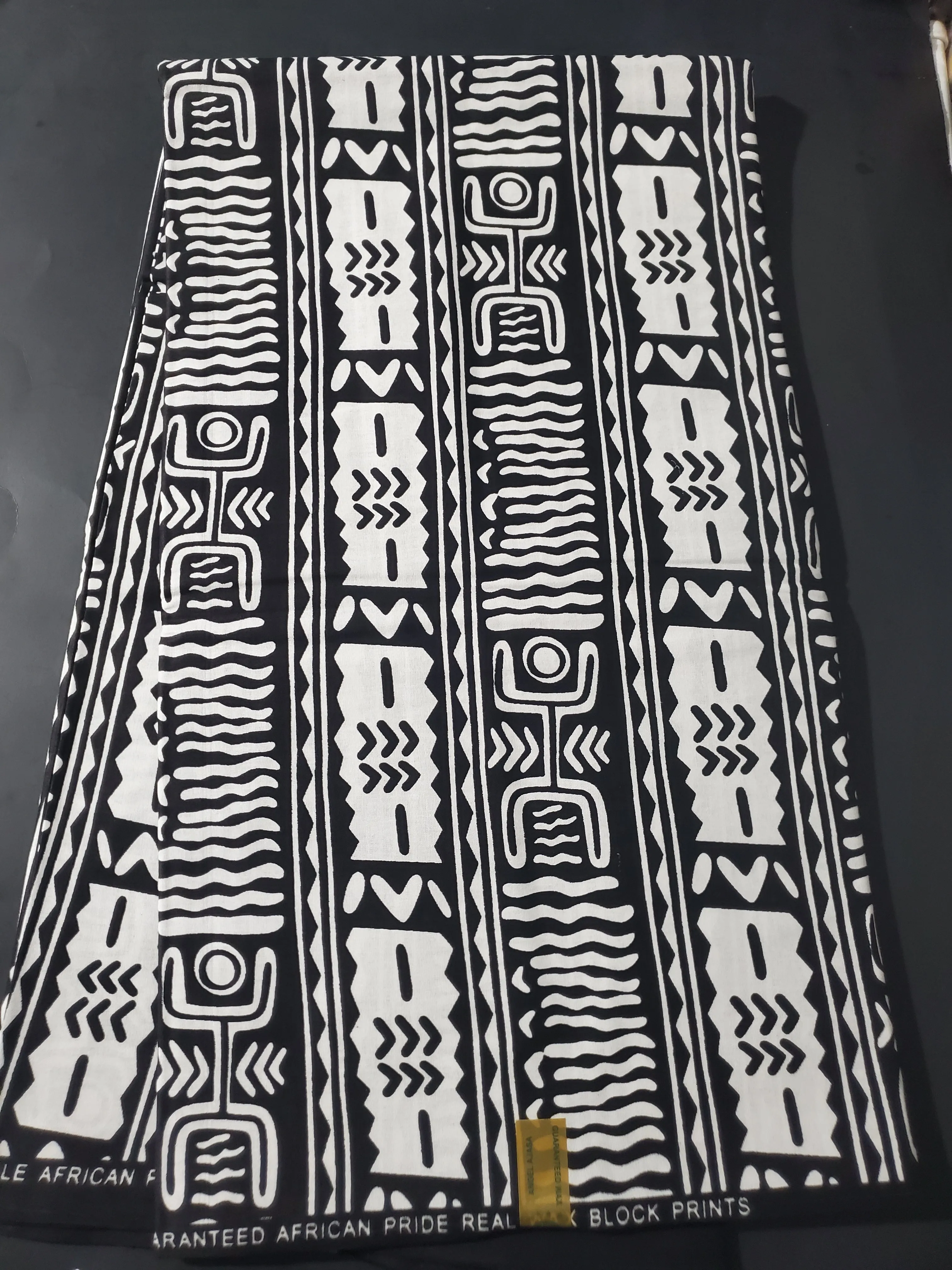 Black and White Tribal African Ankara Fabric