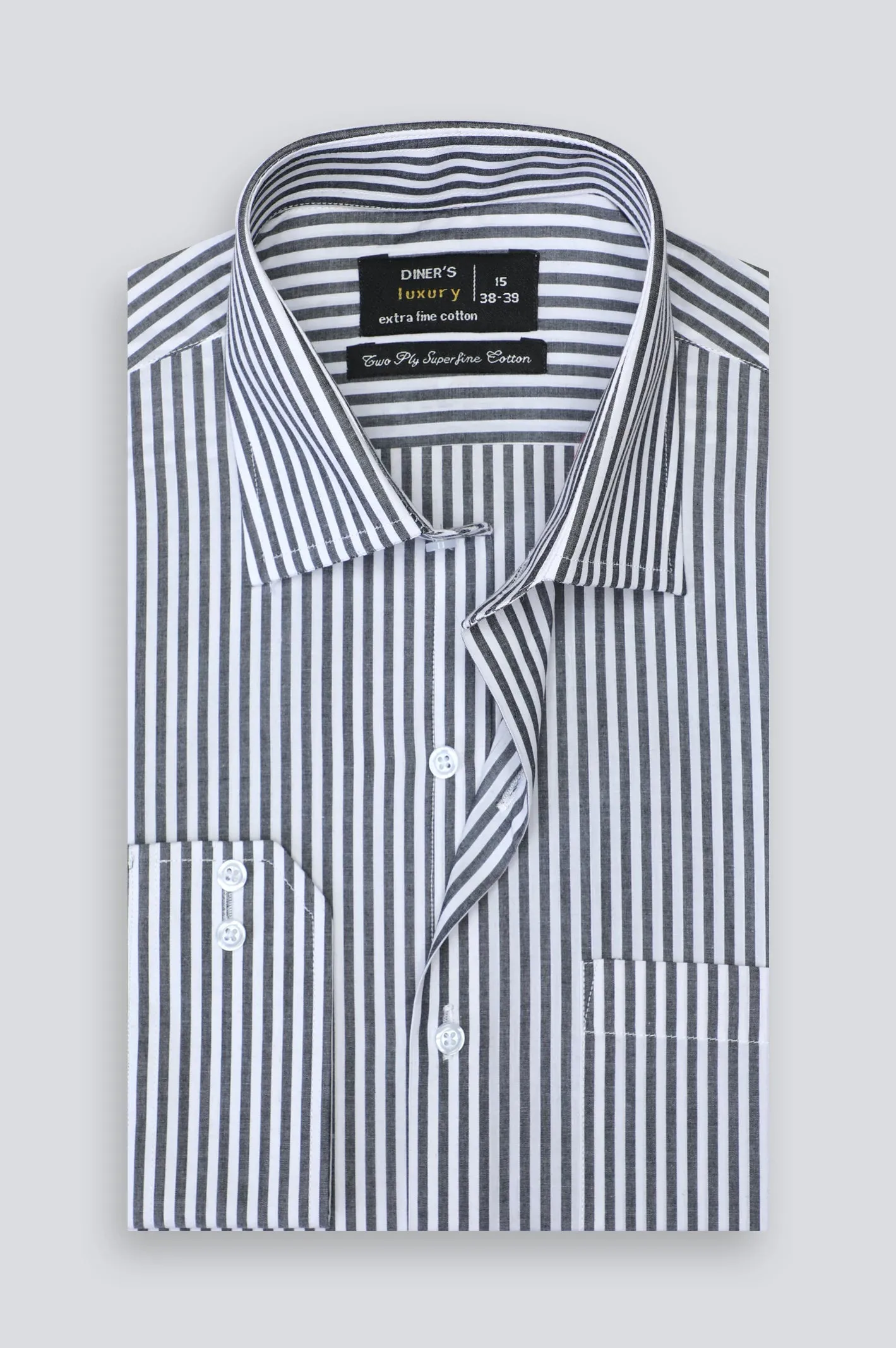 Black Bengal Stripe Formal Shirt