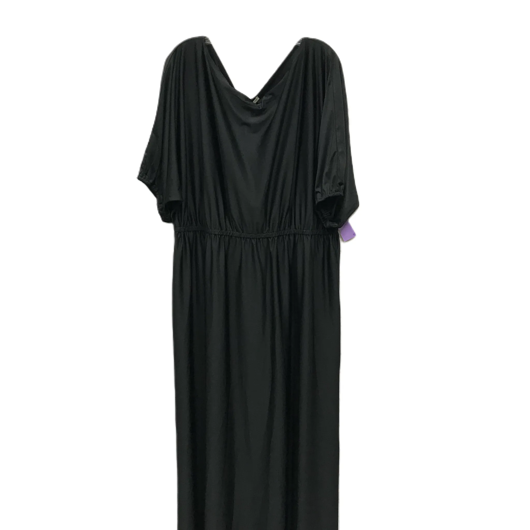 Black Dress Casual Maxi Size: 3x