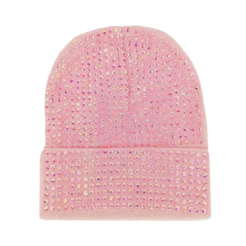 Bling Studded Beanie Hat